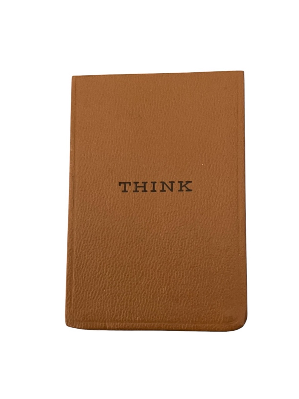 Vintage IBM Think Notepad Thinkpad Pocket Paper Pad Leatherette Case Cover 1960s